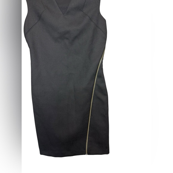 Helmut Lang Angle Zipper Moto Stretch Dress Size Medium - Picture 3 of 7